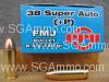 50 Round Box - 38 Super +P 130 Grain FMJ Prvi Partizan Ammo - PPH38SU